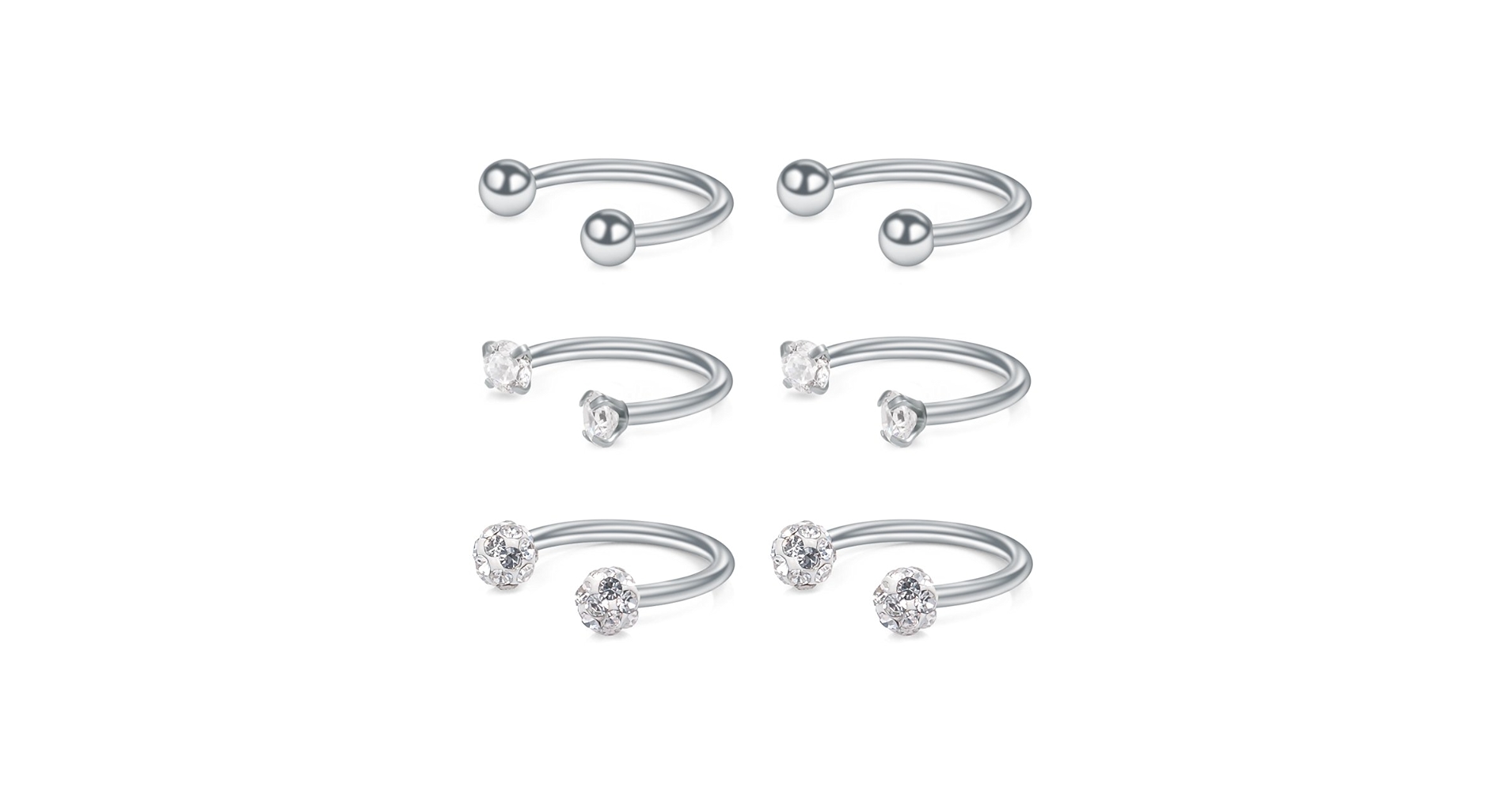 Amazon.com: Ruifan 6PCS Ball & Crystal Ball & Cubic Zirconia